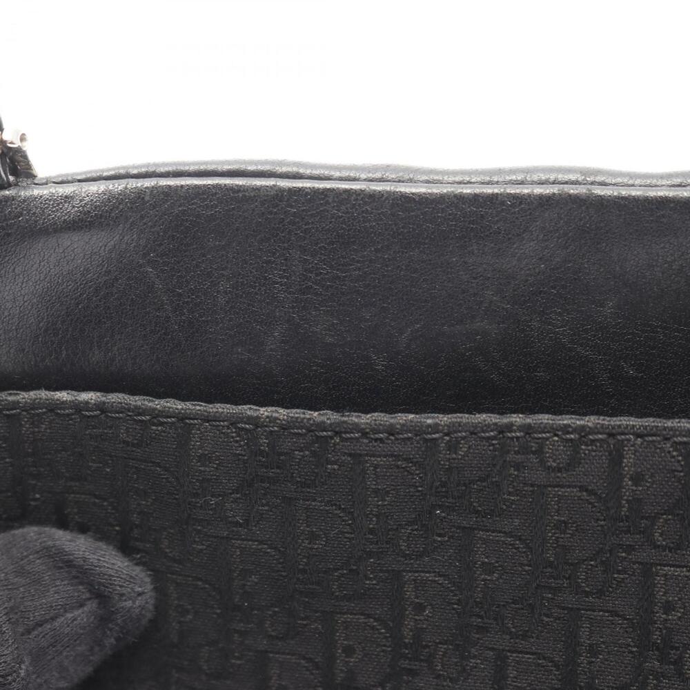 CHRISTIAN DIOR Black Leather Trotter Shoulder Bag - Picture 7 of 10